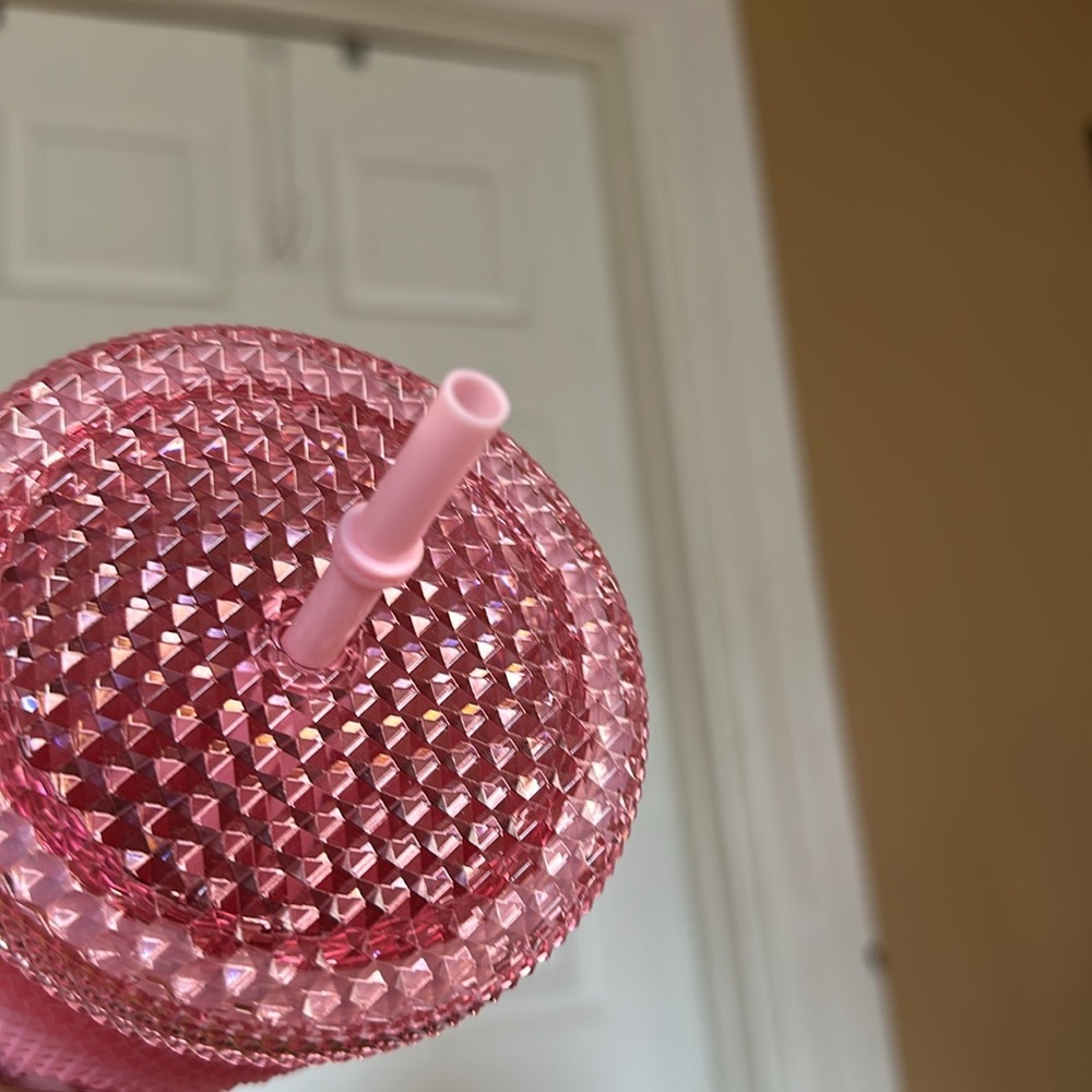 Tricolor pink Starbucks cup. - Picture 3 of 6